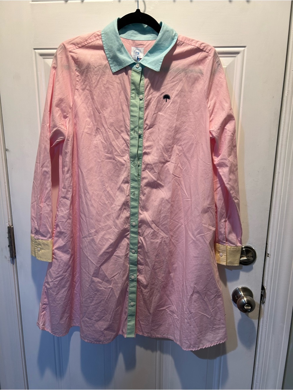 Seeing Down South Colorblock Long-Sleeve Dress